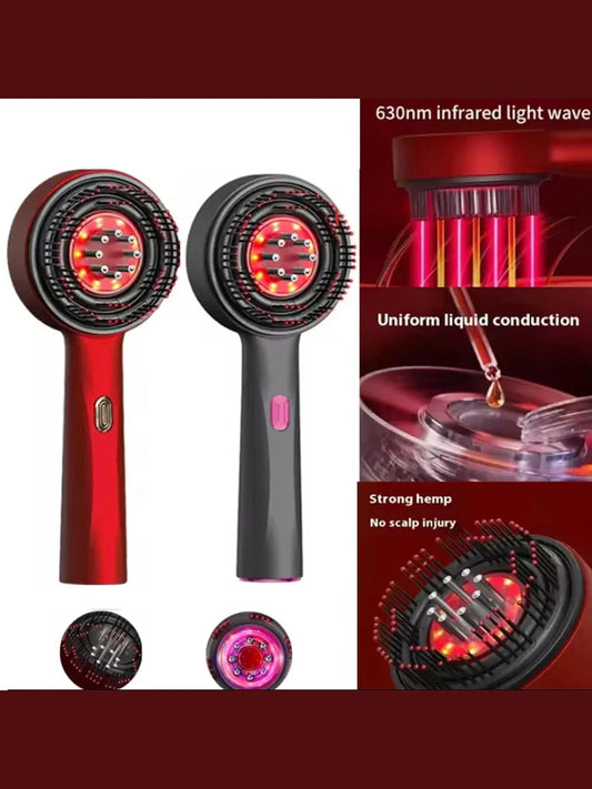 Electric Vibration Massage Comb - Red Light Therapy & Scalp Care Tool