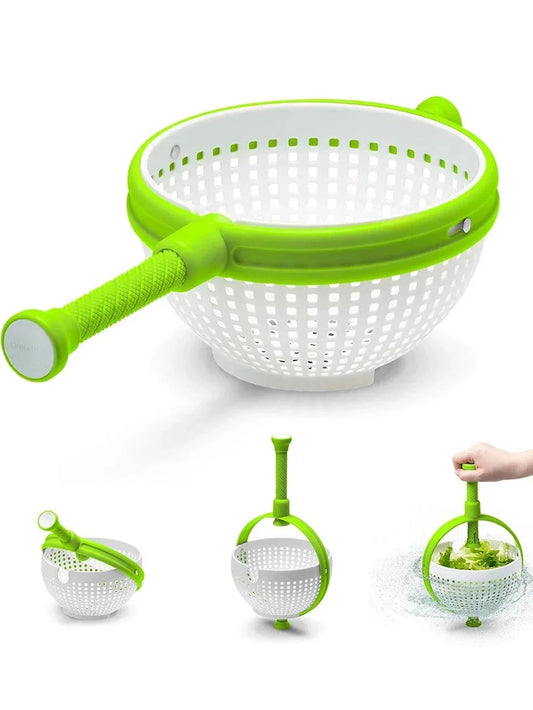 Large Salad Spinner Wash Strain and Store